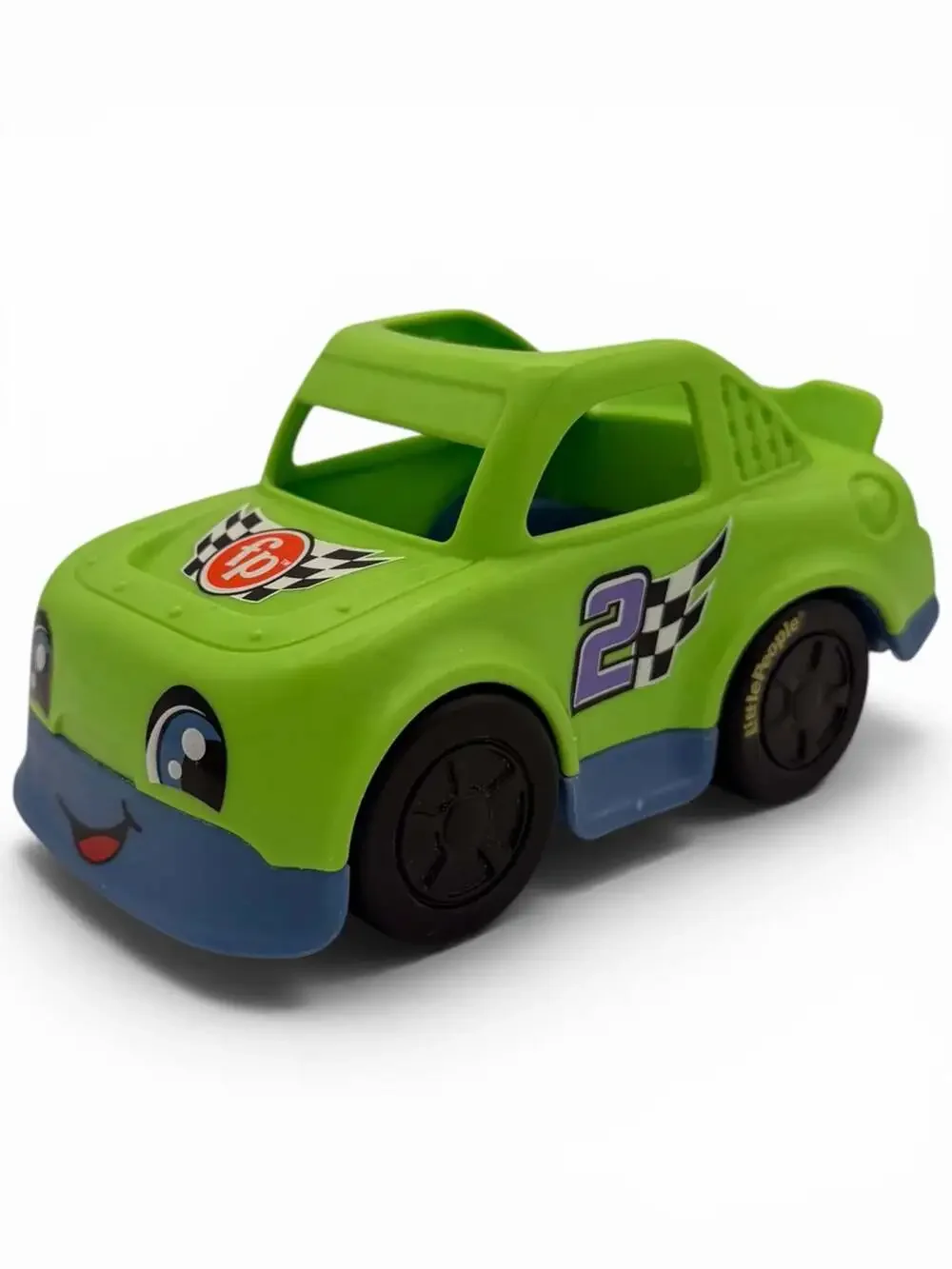 Fisher-Price Little People Green Racing Car Toy Number 2